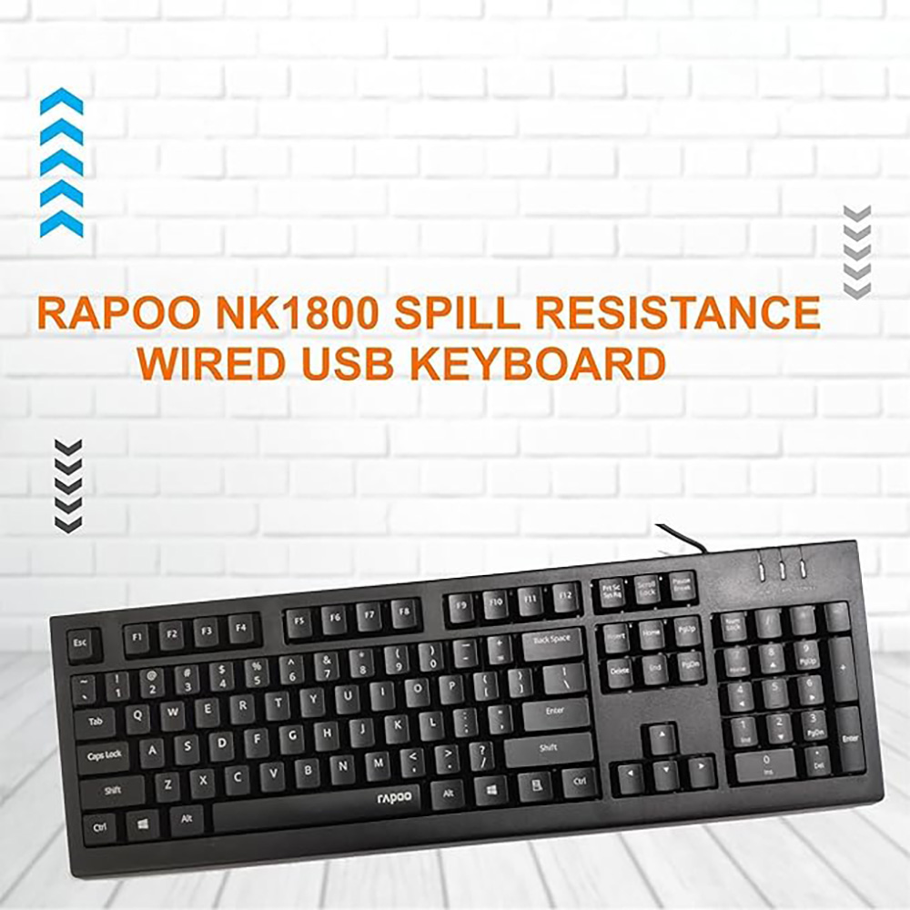 کیبورد با سیم رپو مدل Nk1800