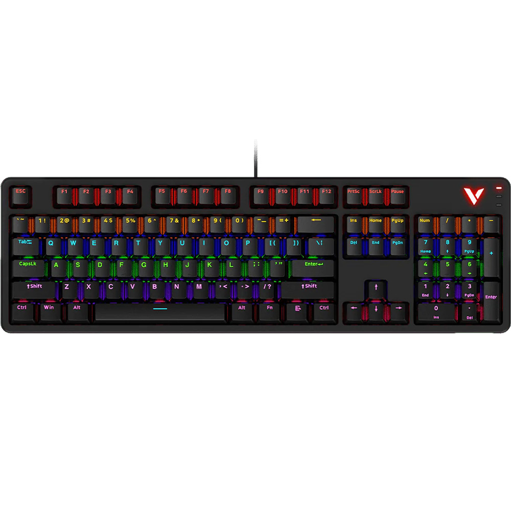 کیبورد با سیم گیمینگ مکانیکال رپو مدل V500 PRO 2024