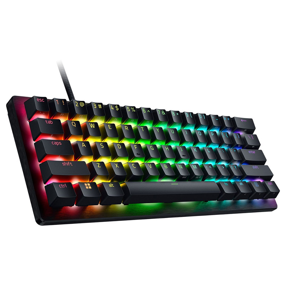 کیبورد با سیم گیمینگ مکانیکال ریزر مدل Huntsman V3 Pro mini