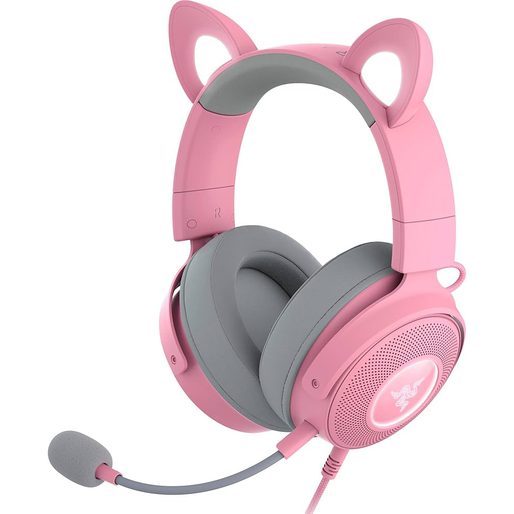 هدست با سیم گیمینگ ریزر مدل Kitty Edition V2