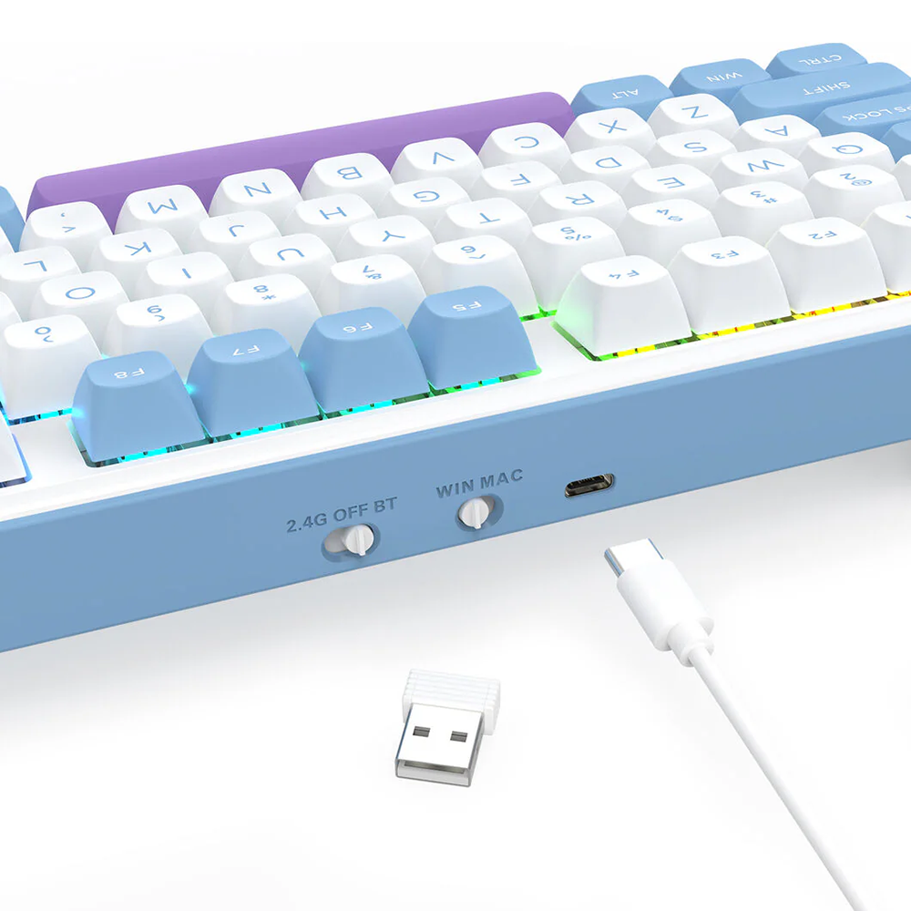 کیبورد ردراگون گیمینگ بی سیم مدل Star Blade K707WBP RGB PRO