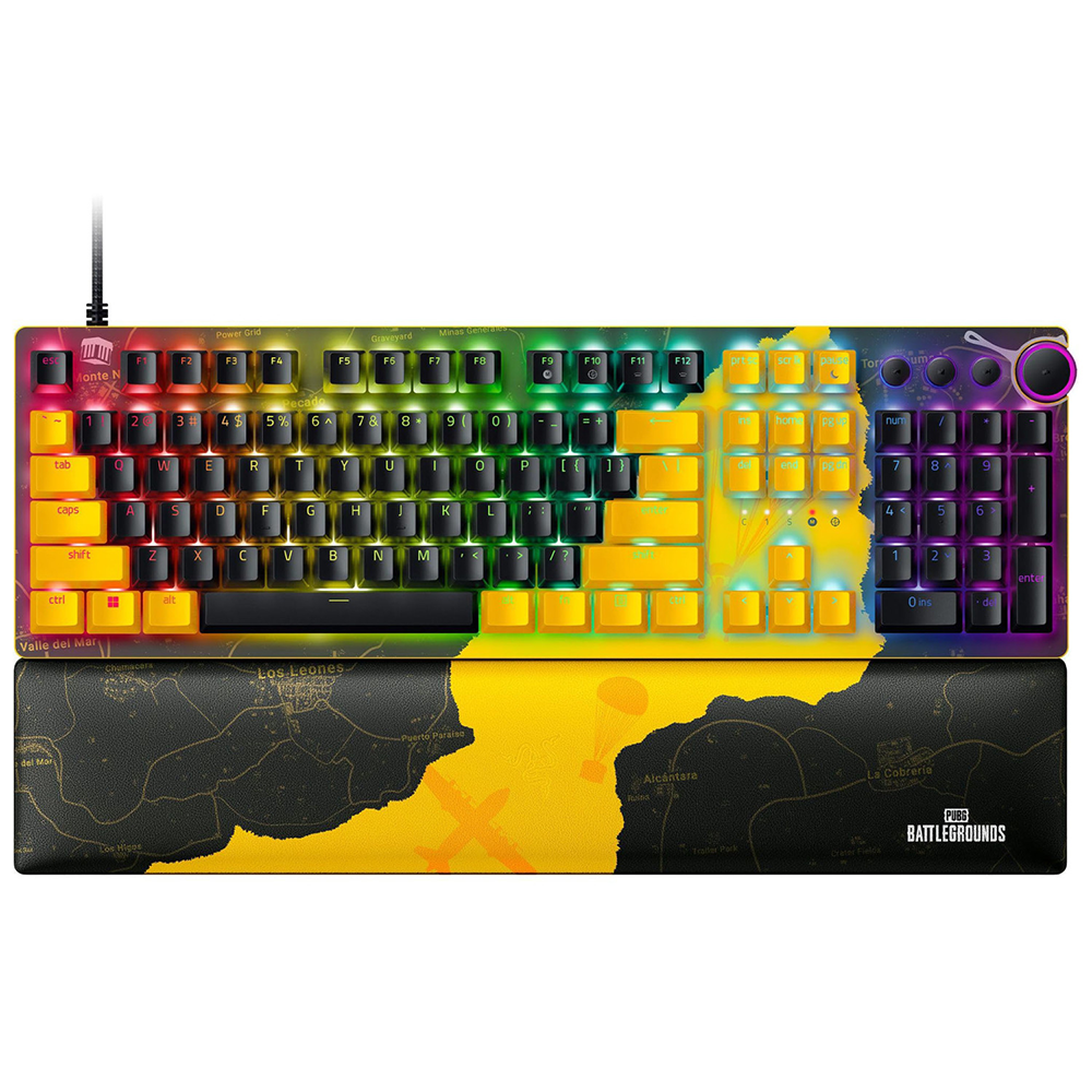 کیبورد ریزر گیمینگ سیم دار مدل Huntsman V2 PUBG