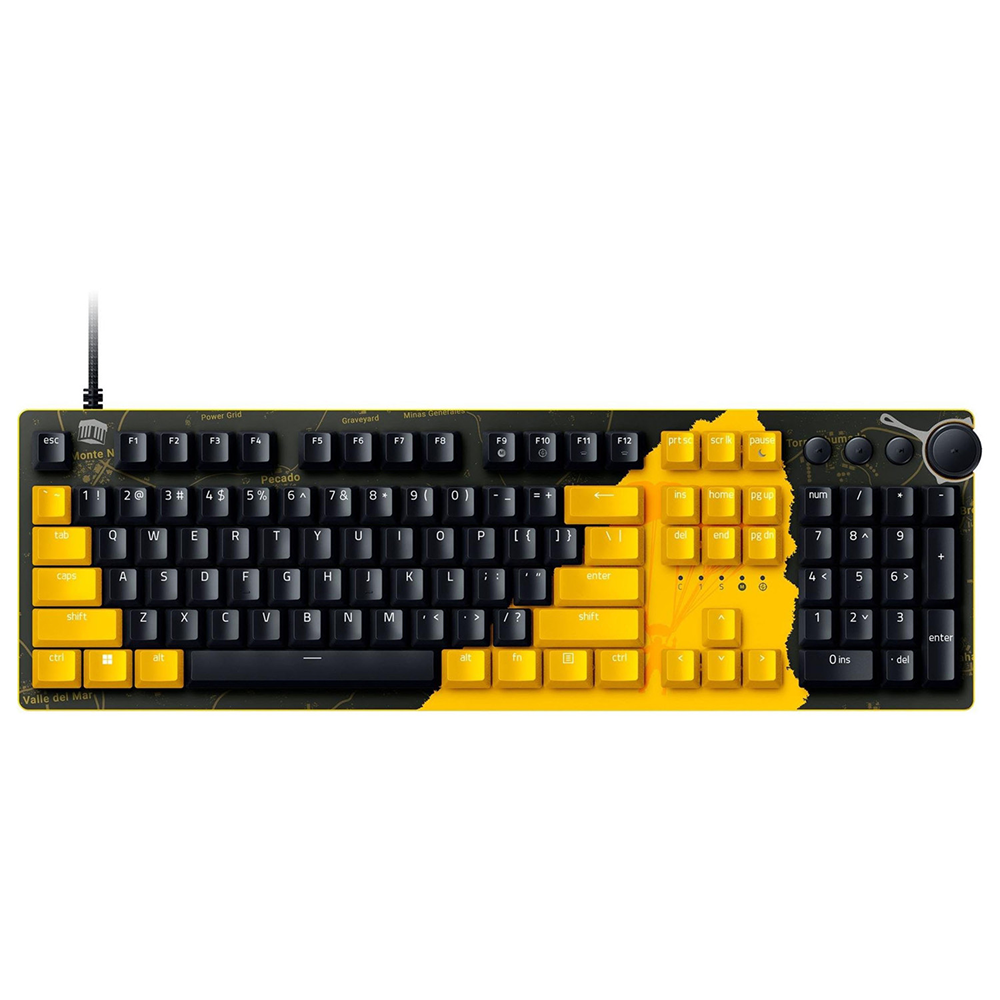 کیبورد ریزر گیمینگ سیم دار مدل Huntsman V2 PUBG