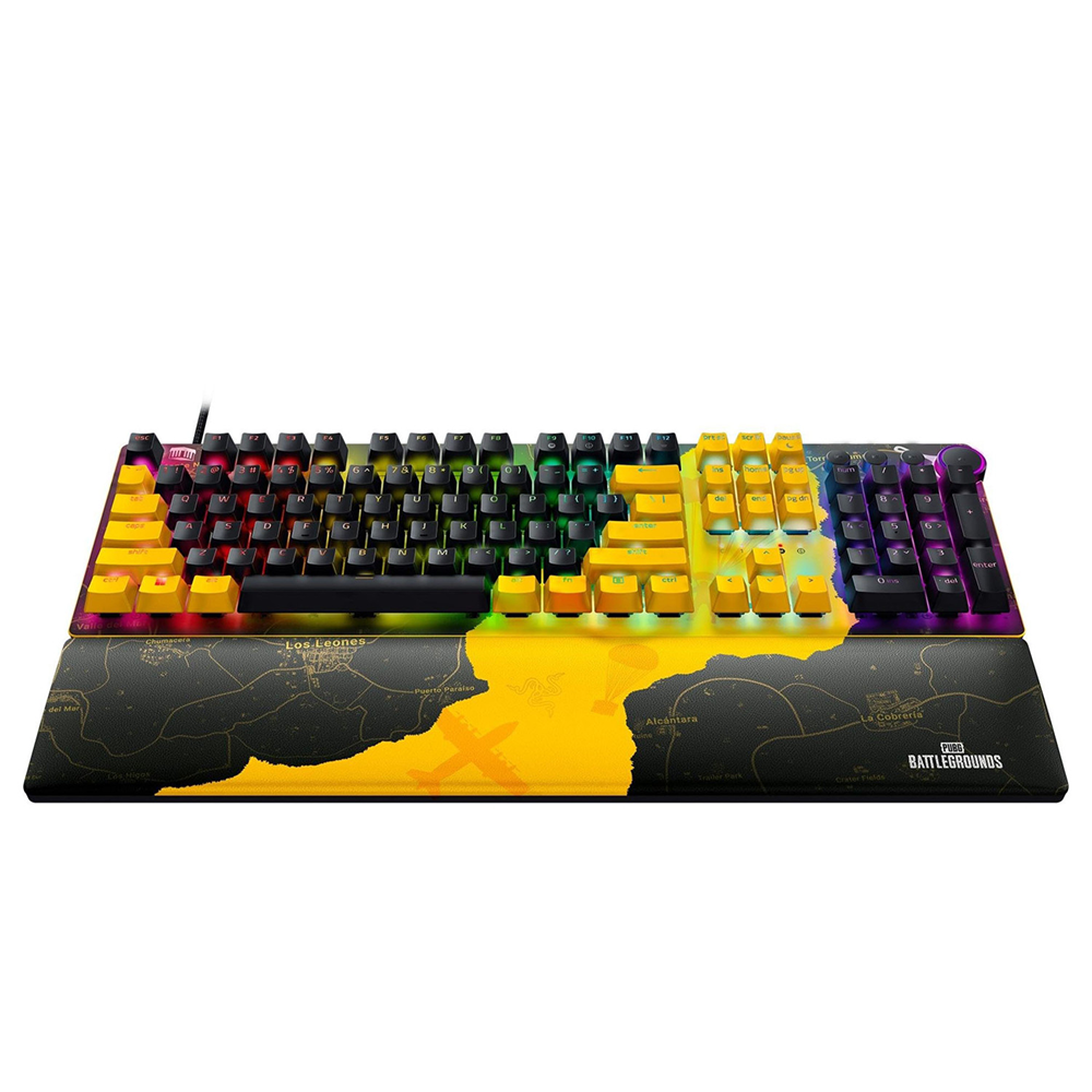 کیبورد ریزر گیمینگ سیم دار مدل Huntsman V2 PUBG