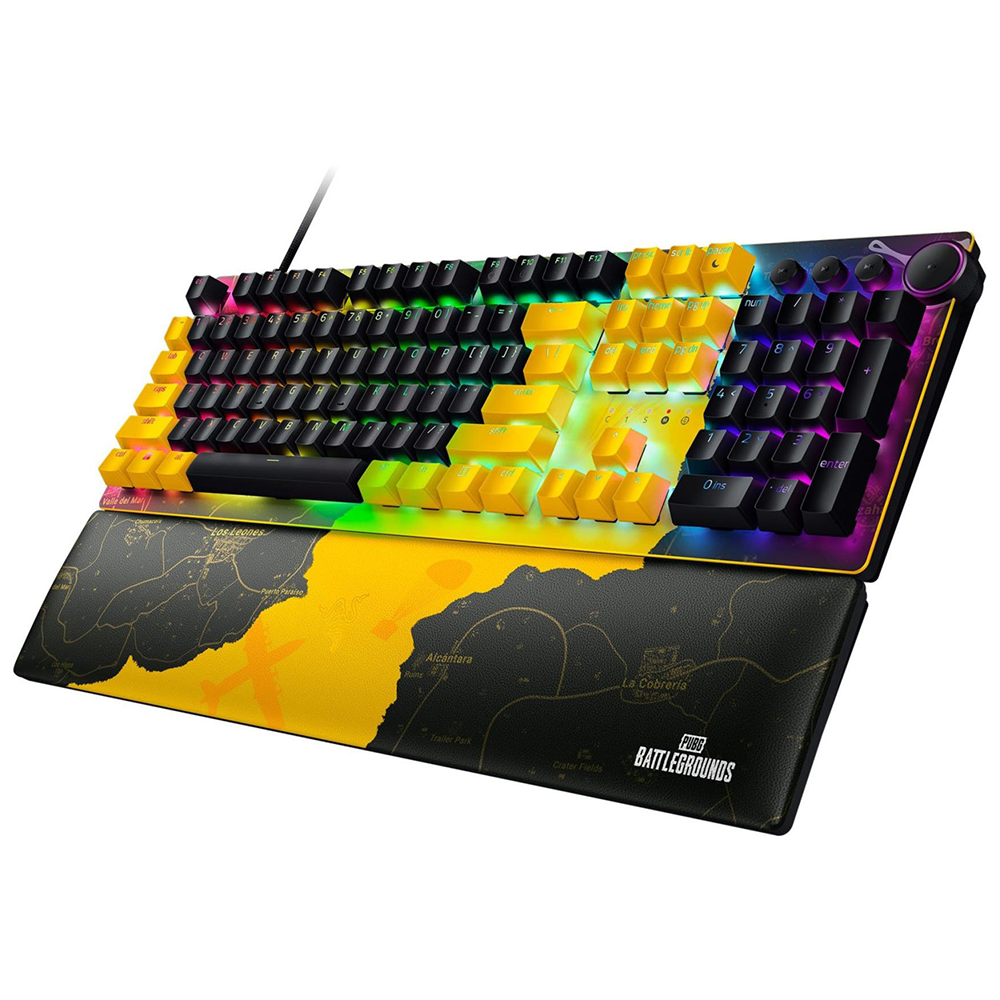 کیبورد ریزر گیمینگ سیم دار مدل Huntsman V2 PUBG