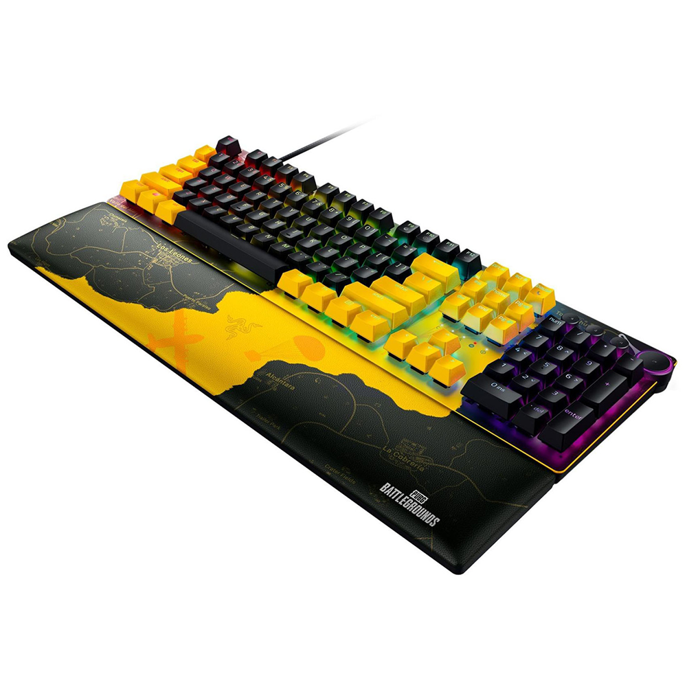 کیبورد ریزر گیمینگ سیم دار مدل Huntsman V2 PUBG