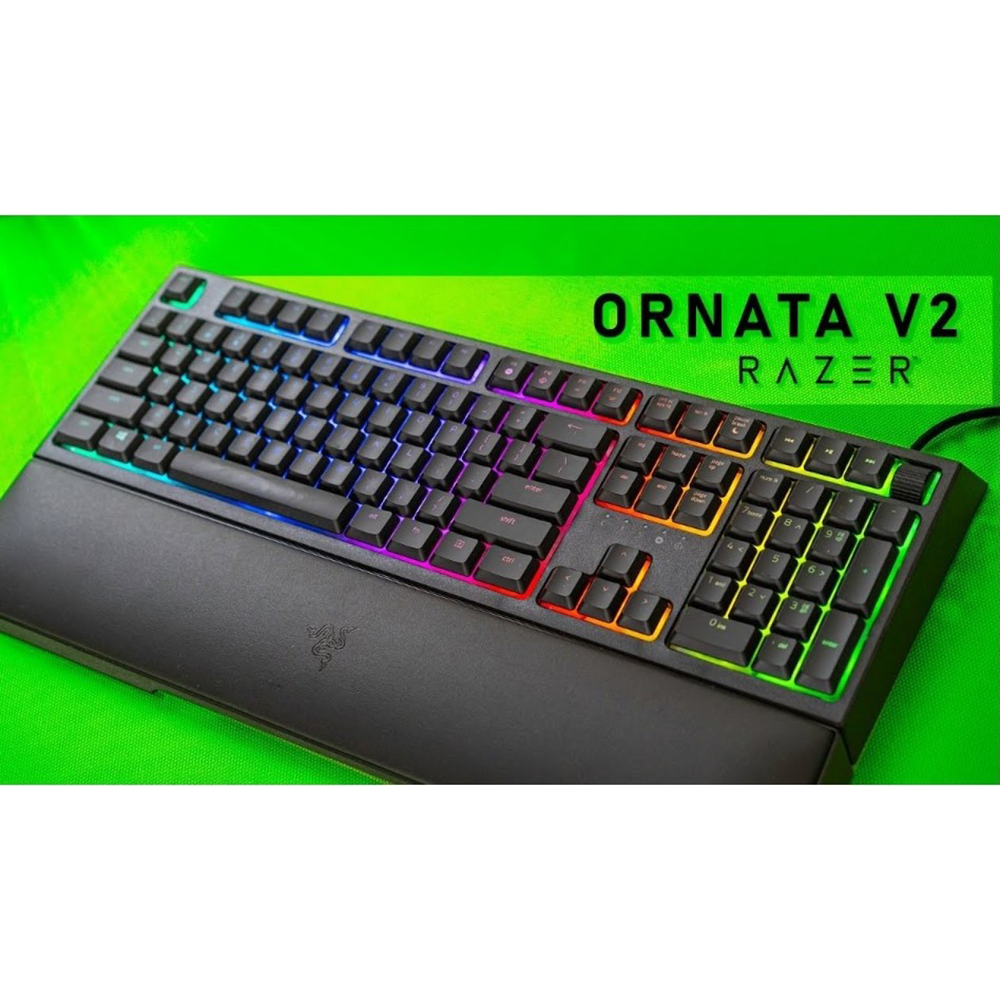 کیبورد ریزر گیمینگ سیم دار مدل Ornata V2