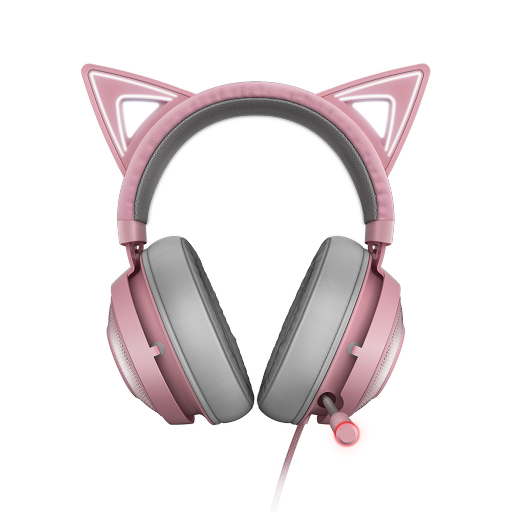 هدست ریزر گیمینگ سیم دار مدل Kraken Kitty Edition