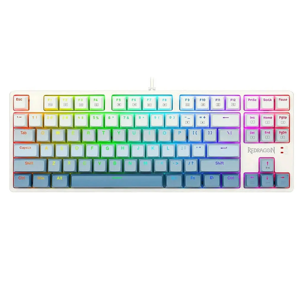 کیبورد ردراگون گیمینگ بی سیم مدل Cass K645 W-GB RGB