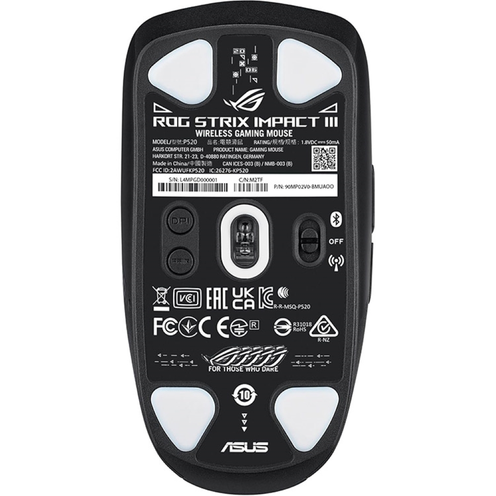 ماوس ایسوس گیمینگ بی سیم مدل  ROG Strix Impact III Wireless