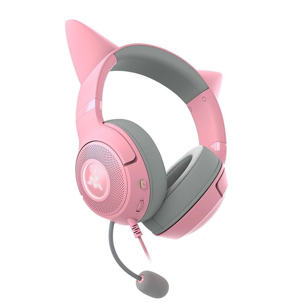 هدست ریزر گیمینگ سیم دار مدل Kraken Kitty Edition V2