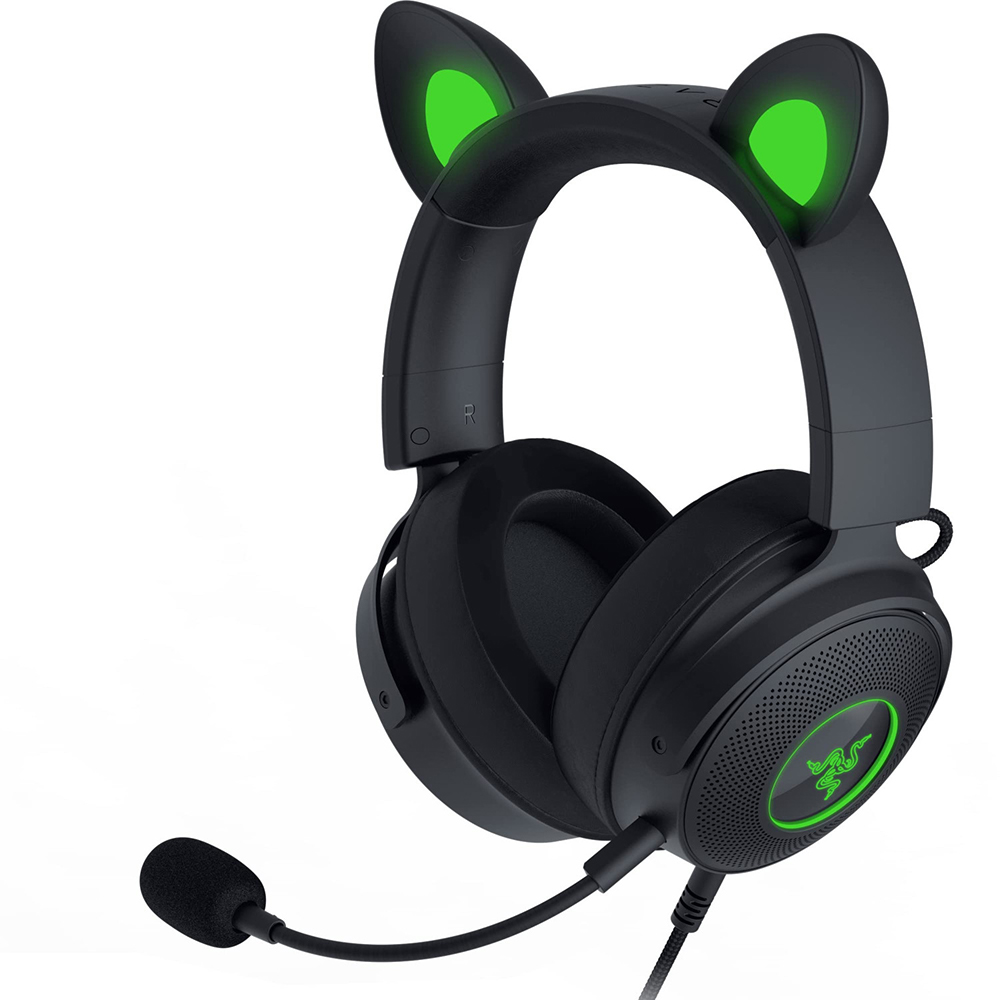 هدست ریزر گیمینگ سیم دار مدل Kraken Kitty Edition V2 Pro