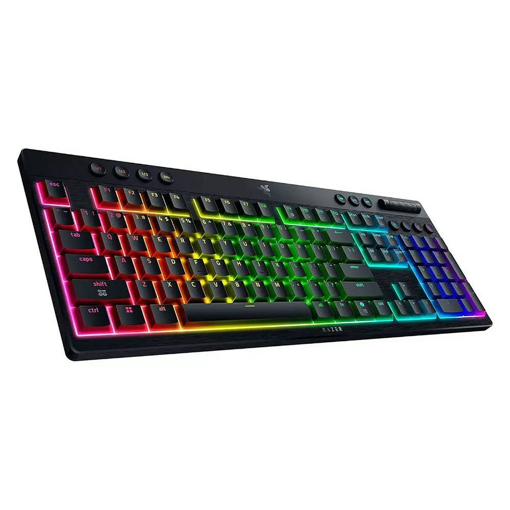 کیبورد ریزر گیمینگ بی سیم مدل BlackWidow V4 Low-Profile HyperSpeed