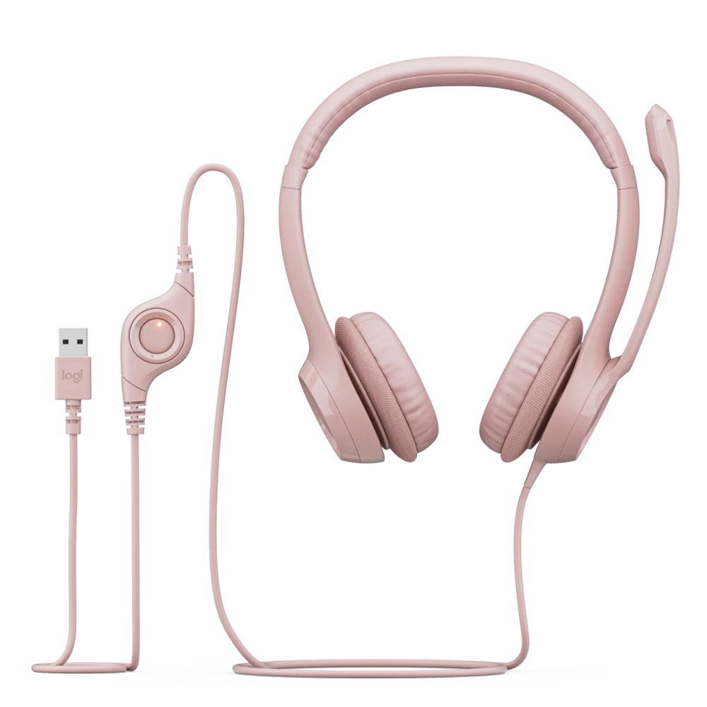 هدست لاجیتک سیم دار مدل H390 - پک خراب